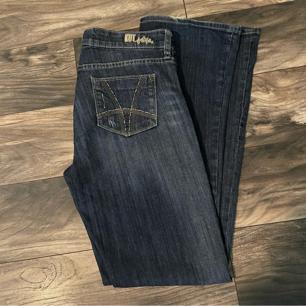 Kut from the Kloth Straight Leg Dark Wash Jeans Size 8